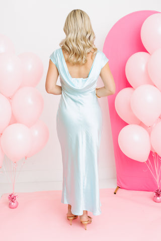 Icy Dream Ruched Midi Dress
