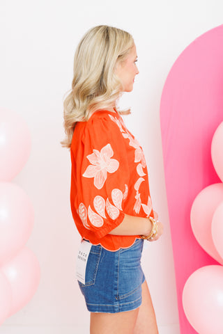 Sunset Bloom Blouse