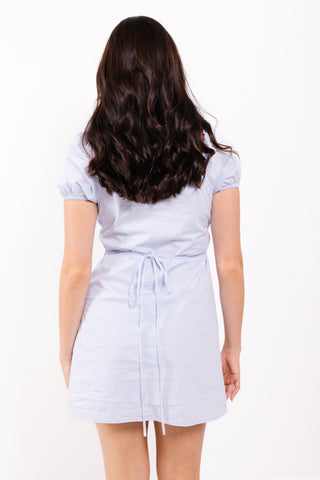 Borrowed Heart Mini Dress, LIGHT BLUE