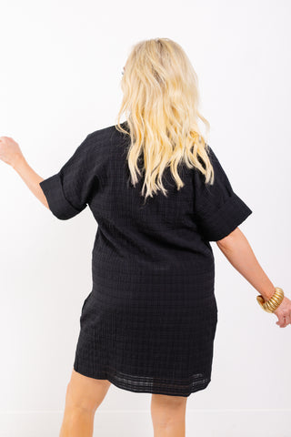 THML: Soft Spoken Dress, BLACK