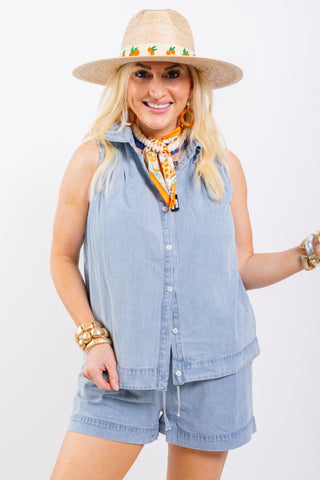 Denim Doll Top