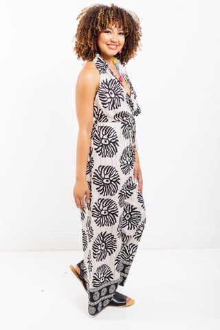 Palm Noir Jumpsuit