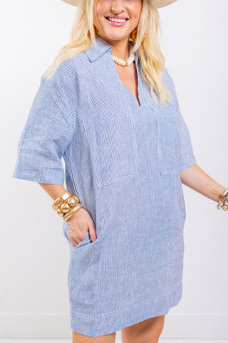 Breeze Breaker Dress, DENIM