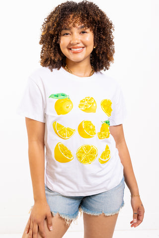 Lemon Printed Graphic Tee