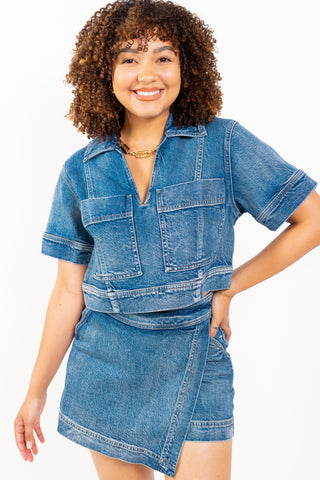 Blue Crush Crop Top