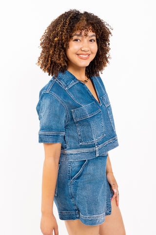 Blue Crush Crop Top
