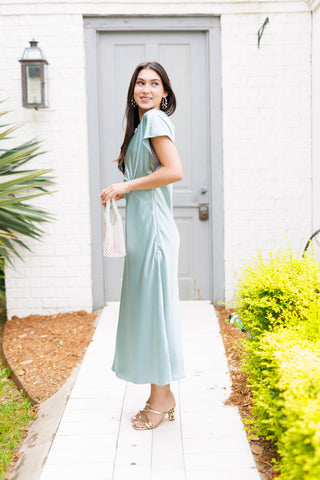 Gracefully Yours Dress, Seafoam