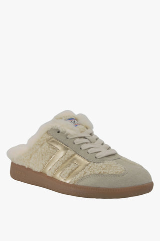 Back 70: Easter FL in Butter Gold Backless Sneakers