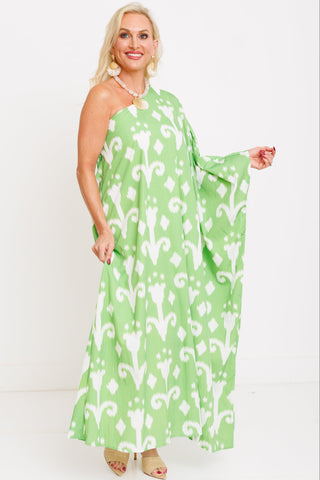 Amalfi Breeze One-Shoulder Maxi Dress