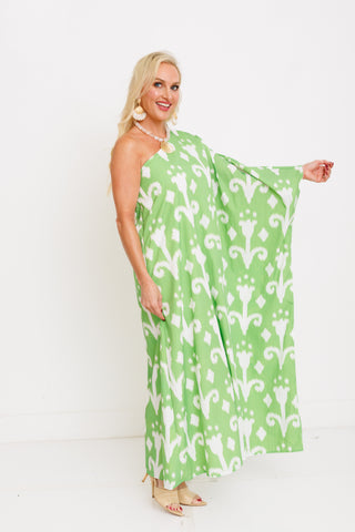 Amalfi Breeze One-Shoulder Maxi Dress