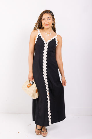 Palm Beach Maxi Dress, Black