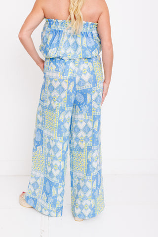 Blue Lagoon Wide Leg Pants