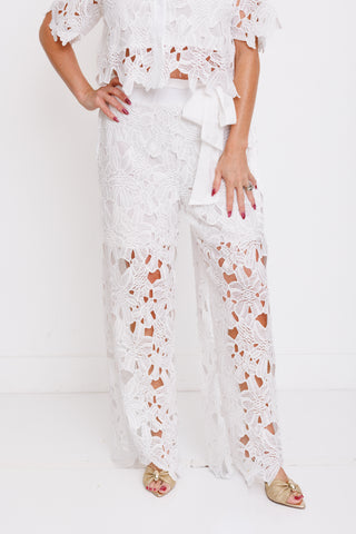 Coastal Lace Palazzo Pants