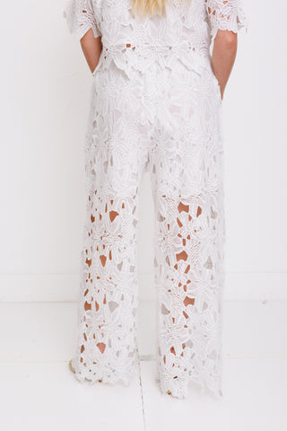 Coastal Lace Palazzo Pants