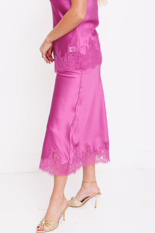 Luxe Blush Skirt, MAGENTA