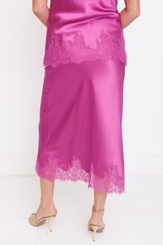 Luxe Blush Skirt, MAGENTA