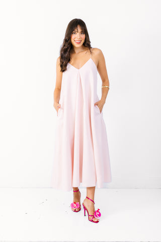 ENDLESS ROSE: Godet Voluminous Midi Dress