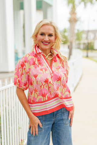 Positano Petals Blouse