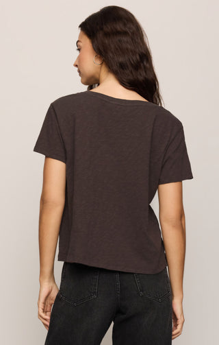 Z SUPPLY: Nomad V-Neck Tee, COCOA BEAN