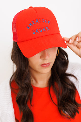 American Grown Hat, RED