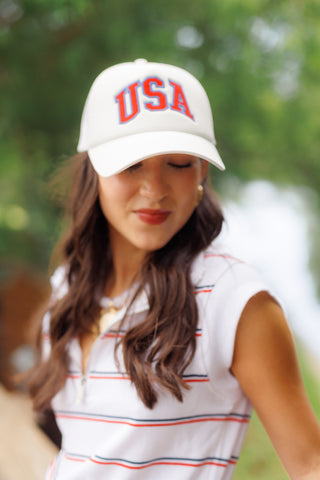 USA Hat, WHITE