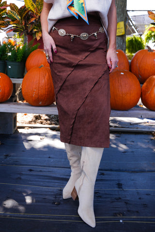 THML: Subtle Muse Skirt, BROWN