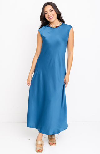 Silvana Bias Cut Midi Dress