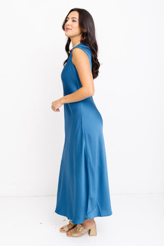 Silvana Bias Cut Midi Dress