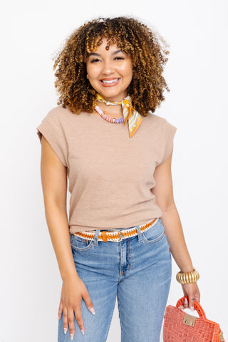 ZSUPPLY: Camino Slub Top, ICED COFFEE