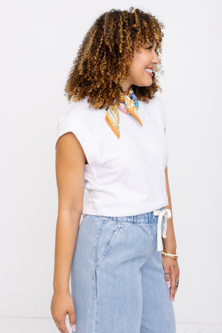 ZSUPPLY: Camino Slub Top, WHITE