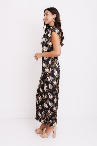 Terra Bloom Midi Dress