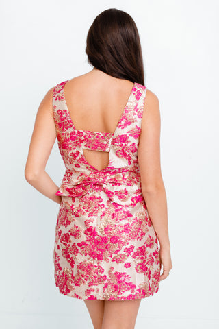 Baroque Blossom Mini Dress
