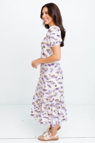SMITH&QUINN: Lucy Puff Sleeve Midi Dress