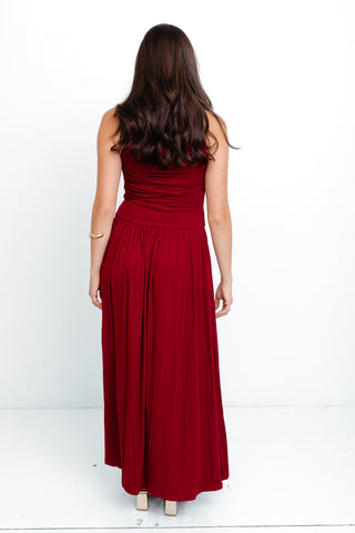 Slay Diva Midi Dress, BURGUNDY