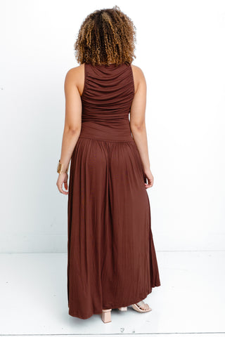 Slay Diva Midi Dress, BROWN
