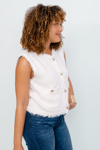Jadie Vest, OFF WHITE