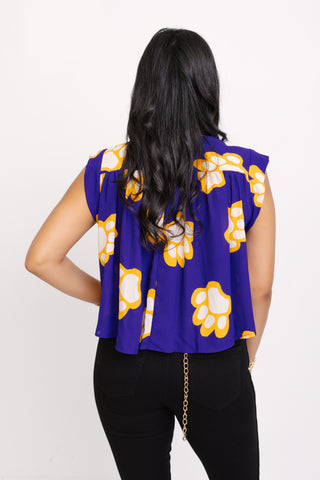 LSU Paw Top
