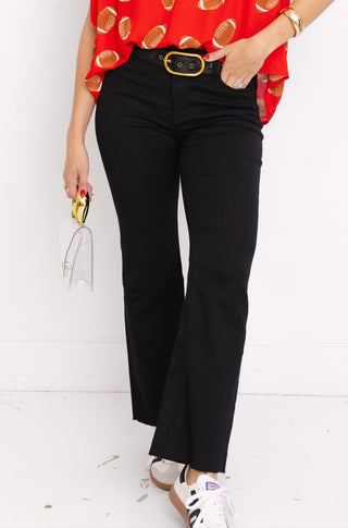 KUT: Kelsey Mid Rise Ankle Flare Jeans