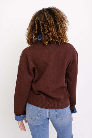 Timeless Fit Sweater, BROWN