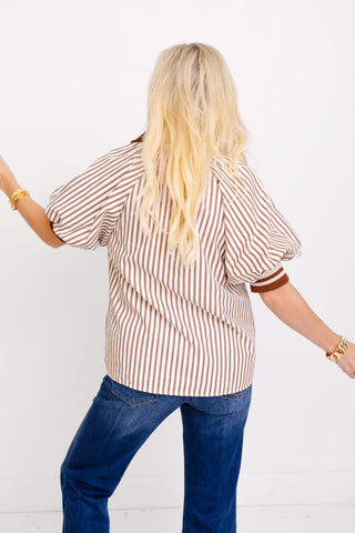 Field Romance Top, CARAMEL