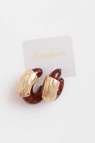 Onyx Earring, WINE