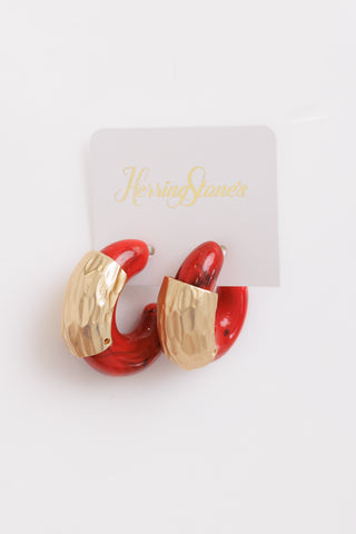 Onyx Earring, RED