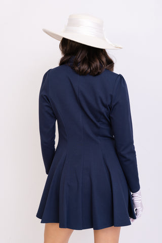 Classy Lady Suit Dress, NAVY