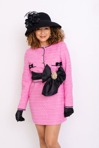 Elle Noir Tweed Set