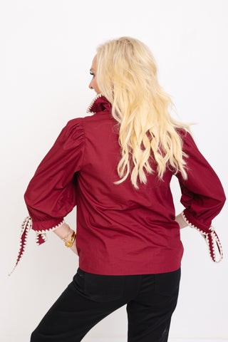 Good Form Blouse, GARNET