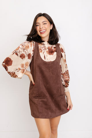 Springfield Mini Dress, CHESTNUT