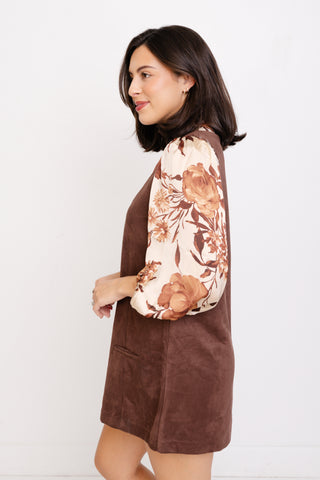 Springfield Mini Dress, CHESTNUT