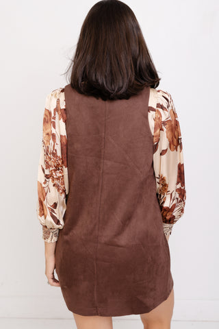 Springfield Mini Dress, CHESTNUT