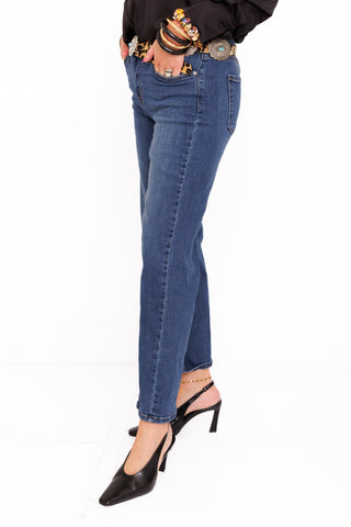 JBD: Mid Rise Denim Jeans, DARK DENIM