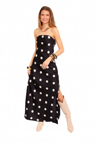 Bordeaux Maxi Dress, BLACK/CREAM
